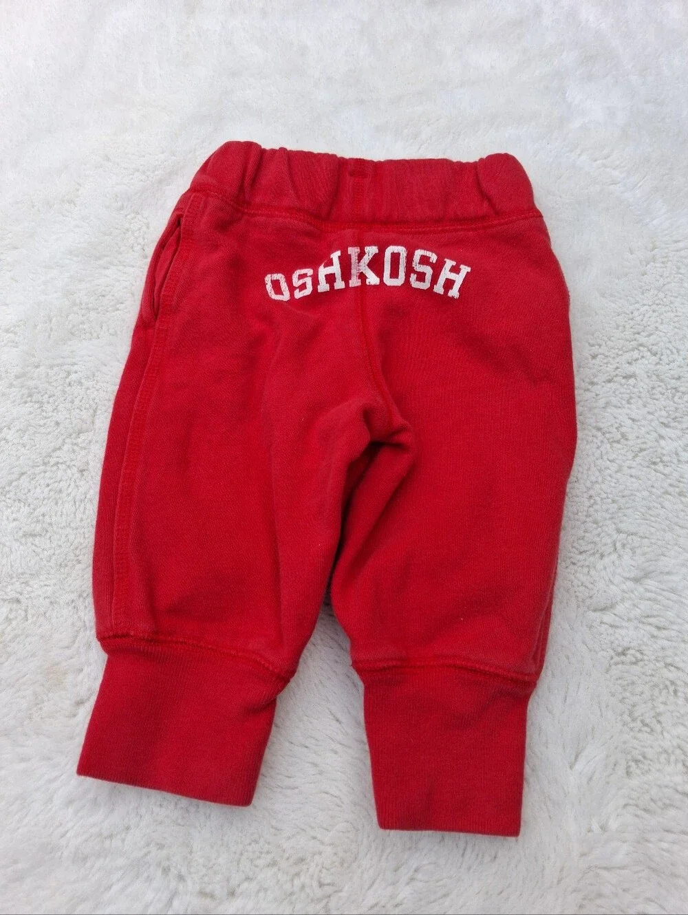 Baby Red Tee & Joggers with Navy Elephant Polo Size 9m